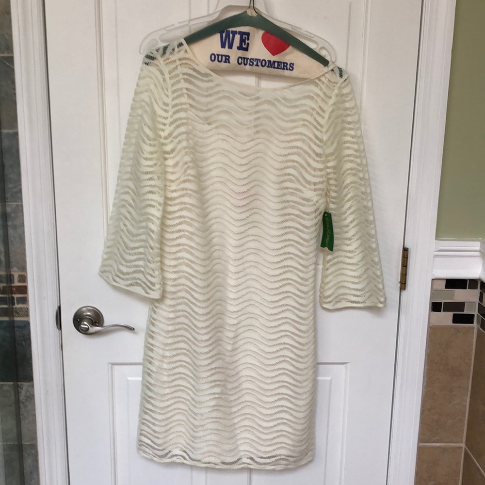 Lilly Pulitzer Wavy Knit Lace Dress